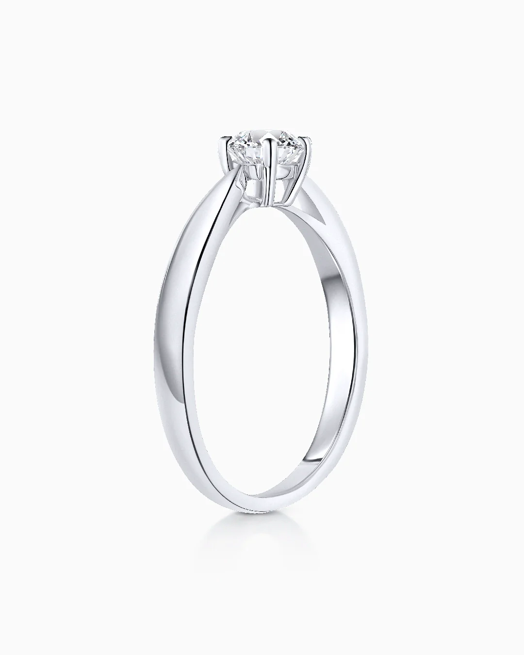 Solitario Claire de Diamante 0,40 Cts. en Oro Blanco de 18 Kt - Image 4