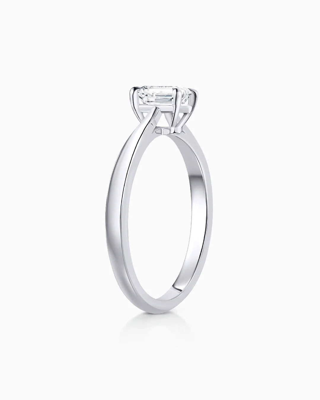 Solitario Claire Déco de Diamante 0,50 Cts. en Oro Blanco de 18 Kt - Image 5