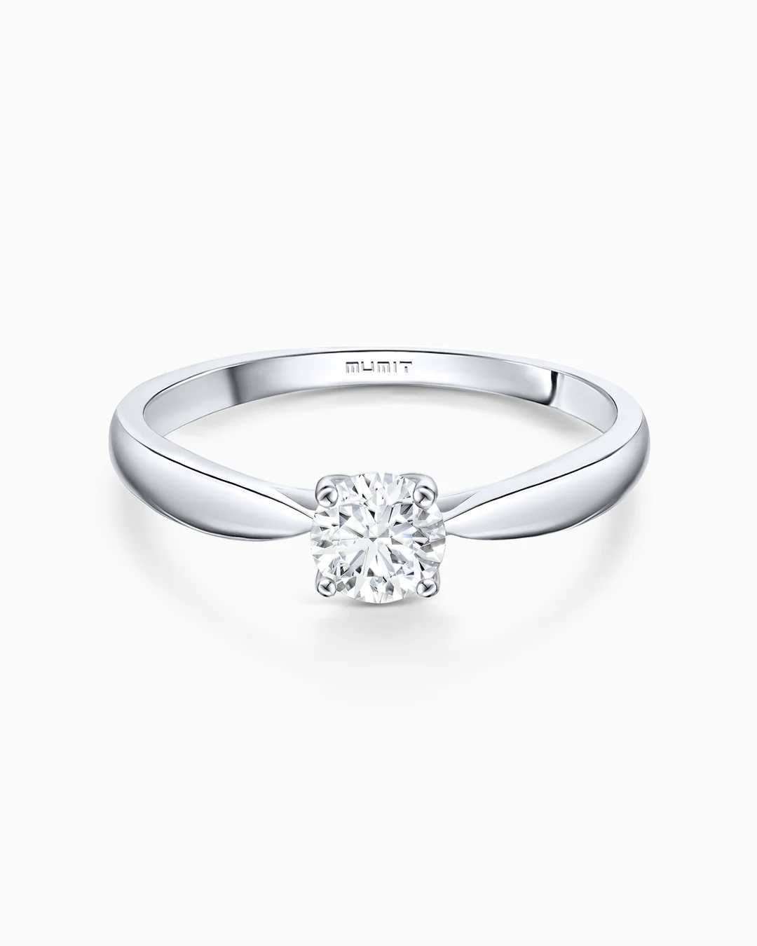 Solitario Claire de Diamante 0,50 Cts. en Oro Blanco de 18 Kt