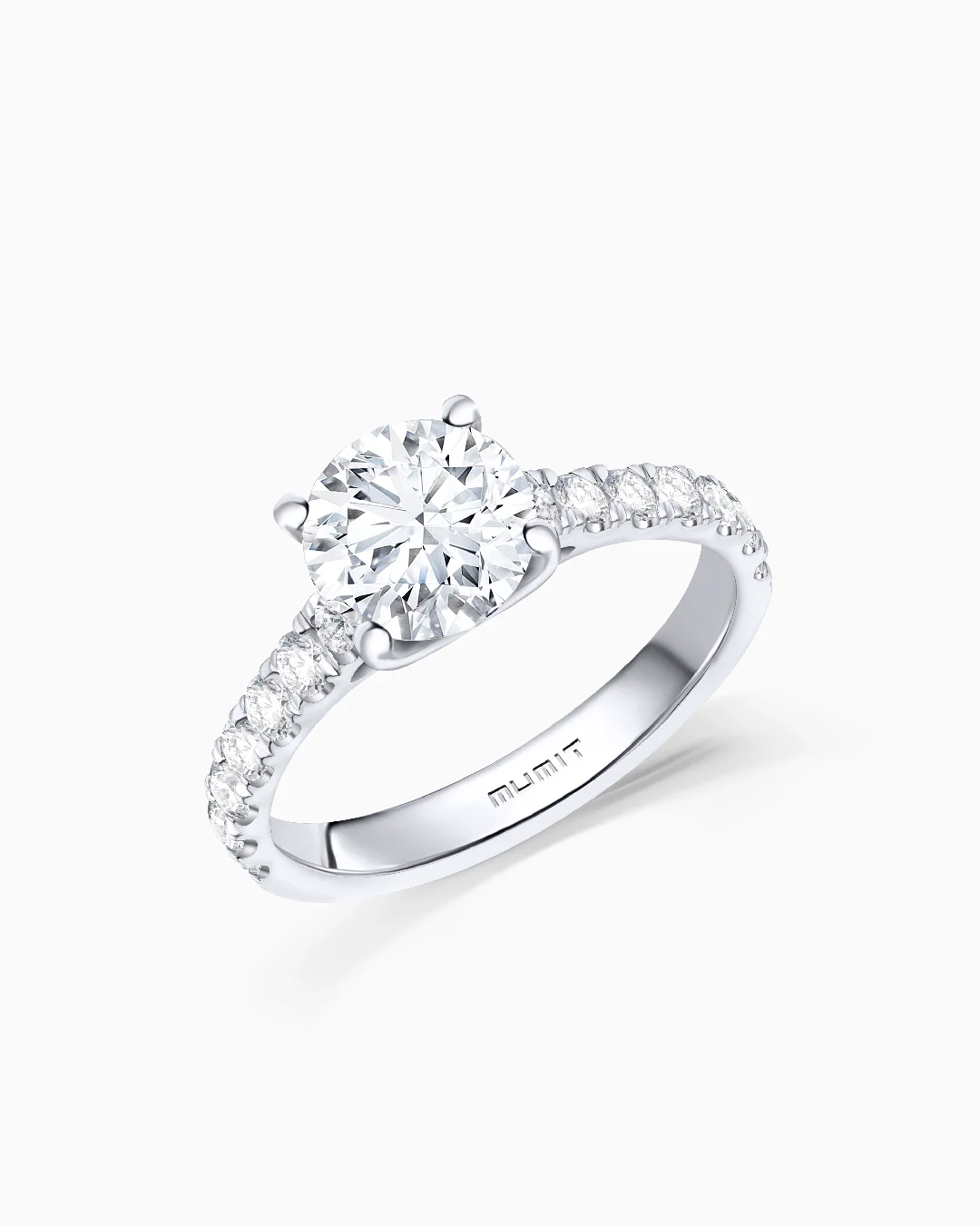 Solitario Ella de Diamantes 1,45 Cts. en Oro Blanco de 18 Kt - Image 2