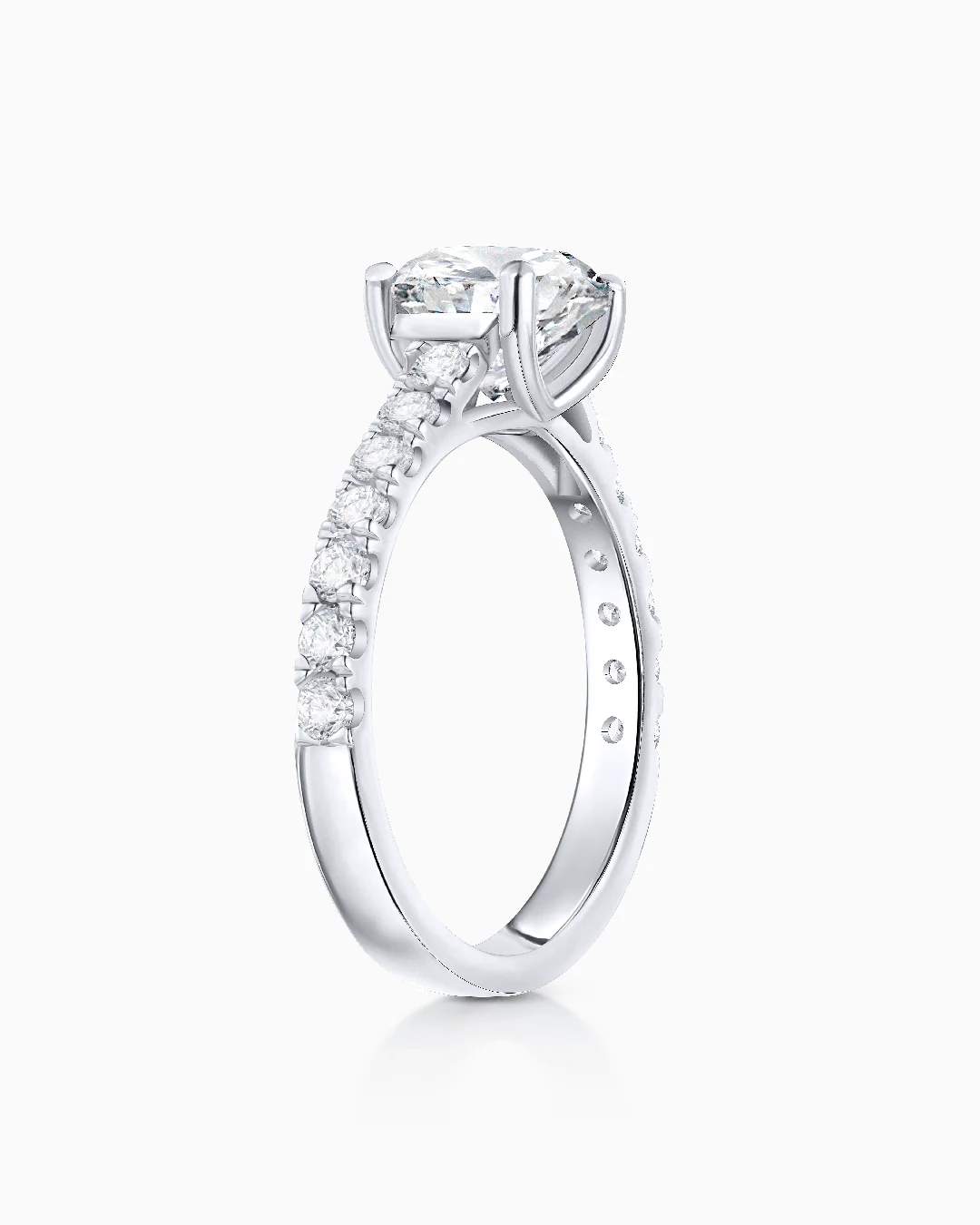 Solitario Ella de Diamantes 1,45 Cts. en Oro Blanco de 18 Kt - Image 3