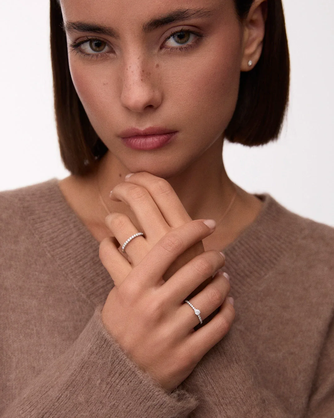 Solitario Odette de Diamantes 0,50 Cts. en Oro Blanco de 18 Kt - Image 3