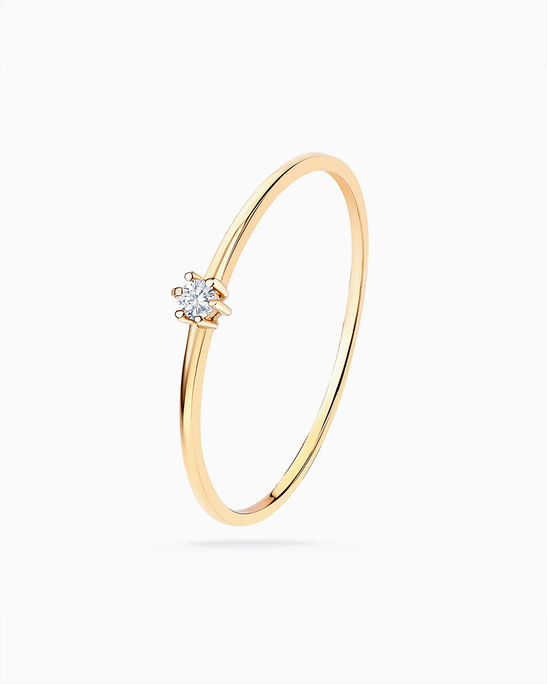 Solitario Petite Diamonds en Oro Amarillo de 18 Kt - Image 4