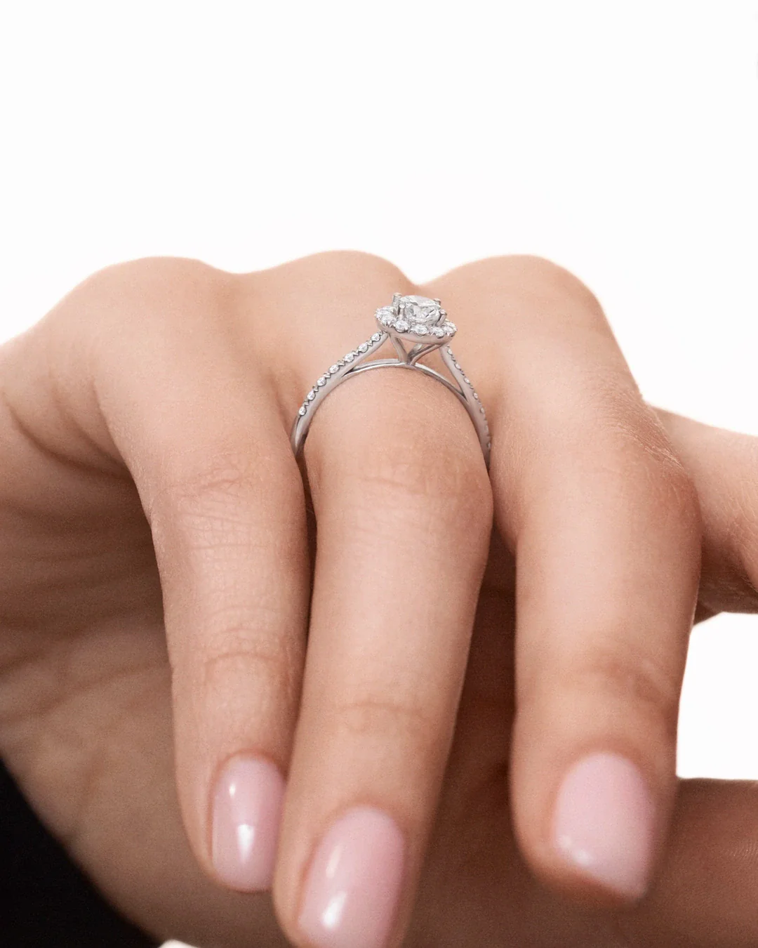 Solitario Rosalind de Diamantes 1 Ct. en Oro Blanco de 18 Kt - Image 3