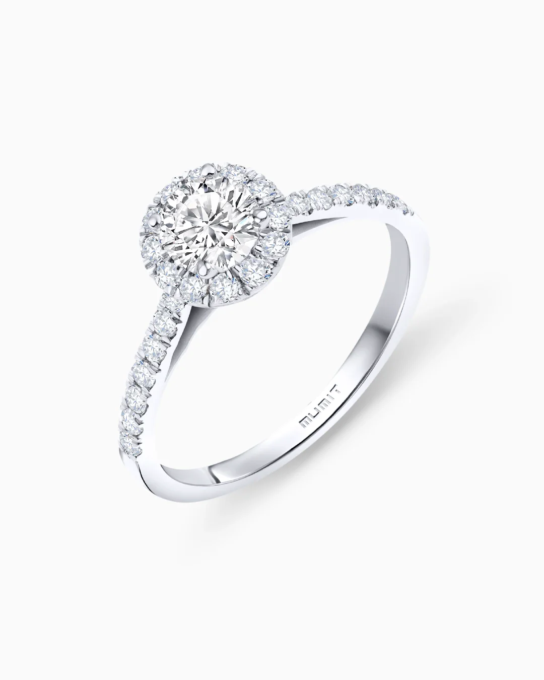 Solitario Rosalind de Diamantes 1 Ct. en Oro Blanco de 18 Kt - Image 4