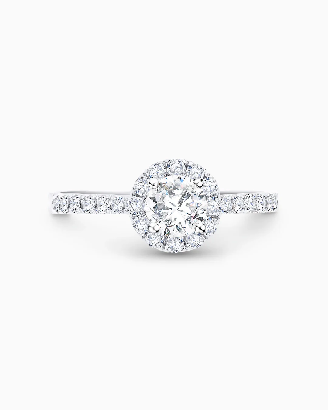 Solitario Rosalind de Diamantes 1 Ct. en Oro Blanco de 18 Kt - Image 5