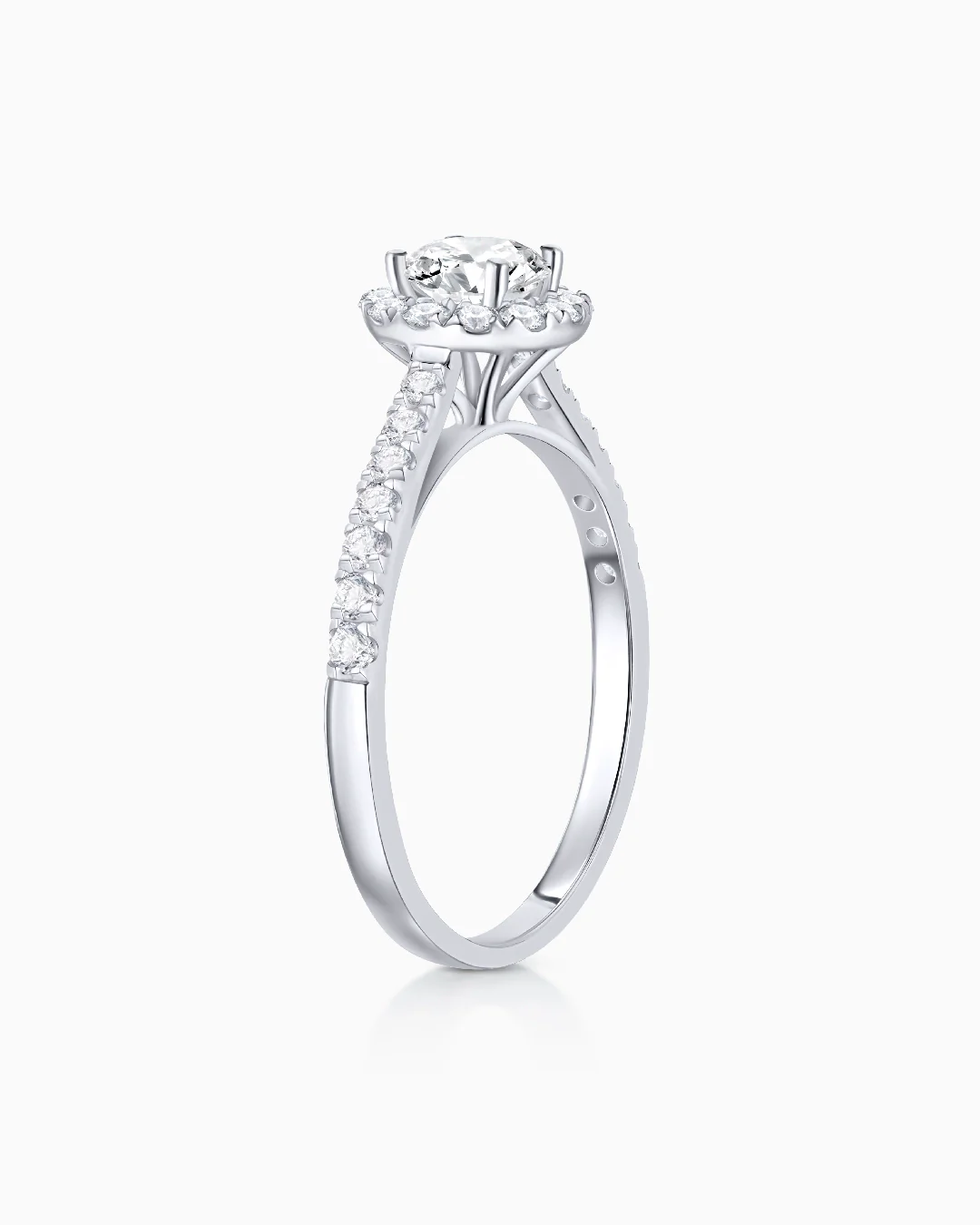 Solitario Rosalind de Diamantes 1 Ct. en Oro Blanco de 18 Kt - Image 6