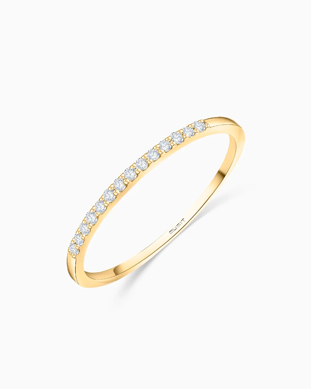 Sortija Alianza Alina de Diamantes 0,12 Cts. en Oro Amarillo de 18 Kt - Image 4