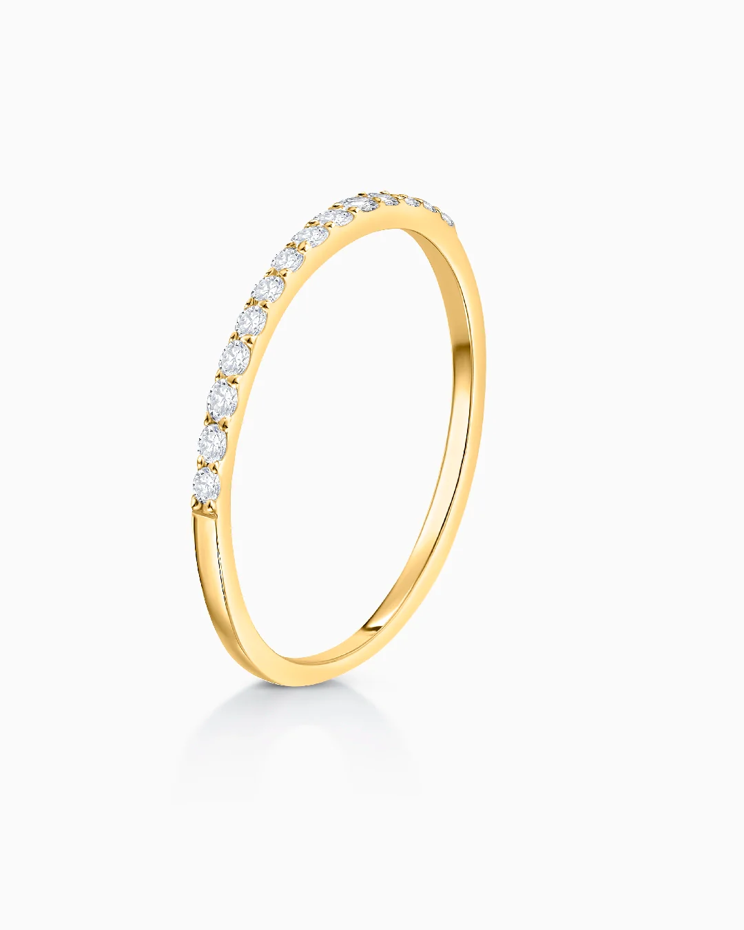 Sortija Alianza Alina de Diamantes 0,12 Cts. en Oro Amarillo de 18 Kt - Image 5