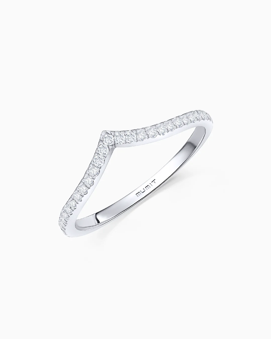 Sortija Alianza Ninette de Diamantes 0,17 Cts. en Oro Blanco de 18 Kt - Image 4