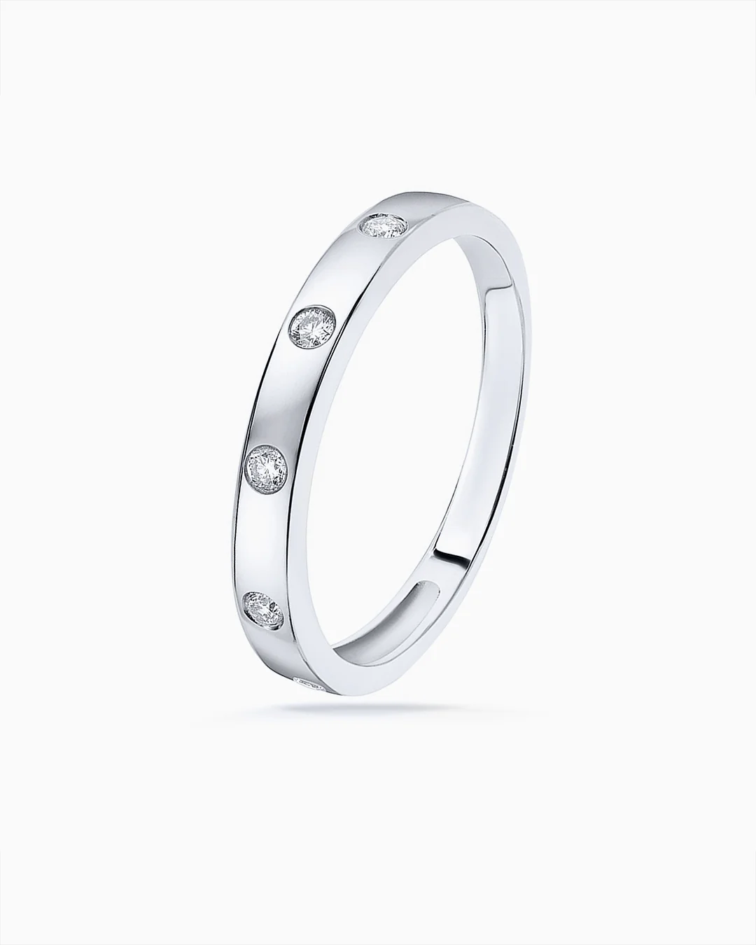 Sortija Allied de Diamantes en Oro Blanco de 18 Kt - Image 4