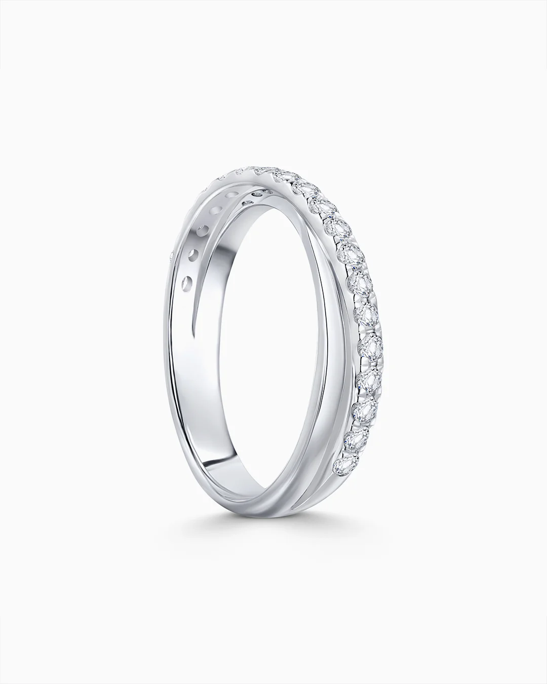 Sortija Amara de Diamantes 0,50 Cts. en Oro Blanco de 18 Kt - Image 3