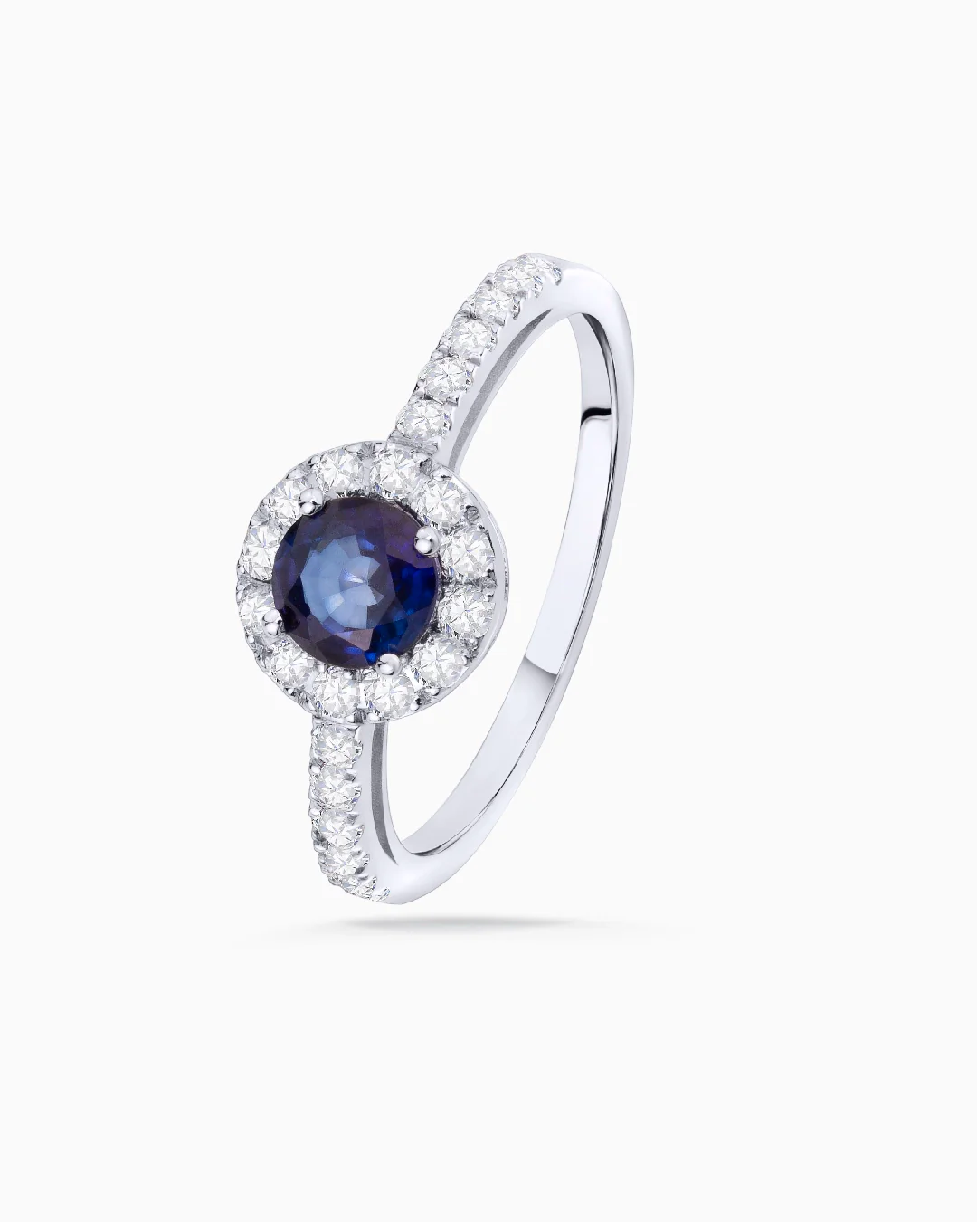 Sortija Anette de Zafiro y Diamantes en Oro Blanco de 18 Kt - Image 6