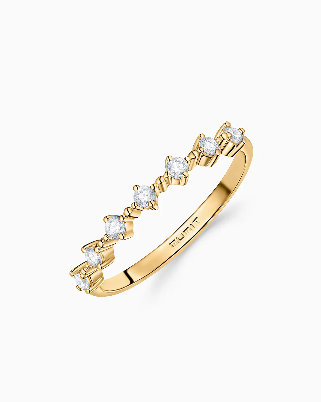 Sortija Anwen de Diamantes en Oro Amarillo de 18 Kt