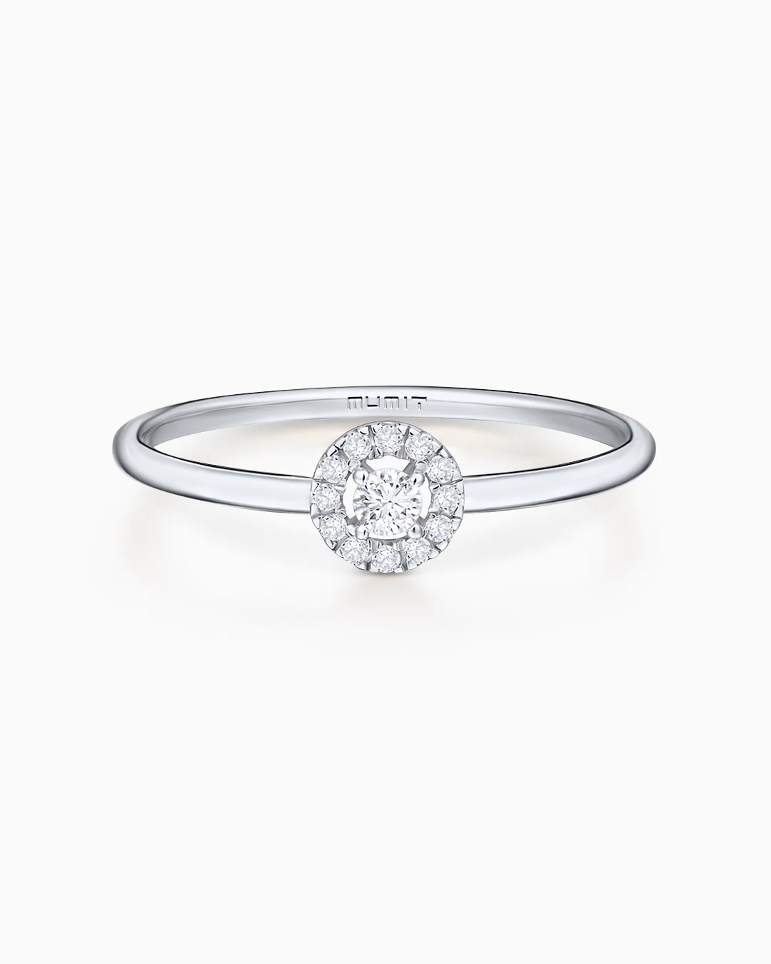 Sortija Ariadne de Diamantes en Oro Blanco de 18 Kt
