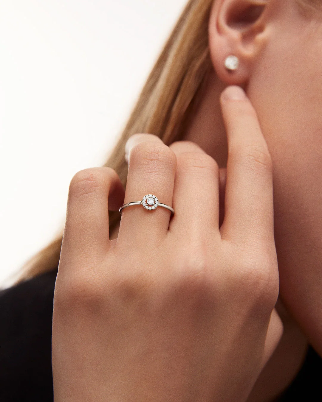Sortija Ariadne de Diamantes en Oro Blanco de 18 Kt - Image 2