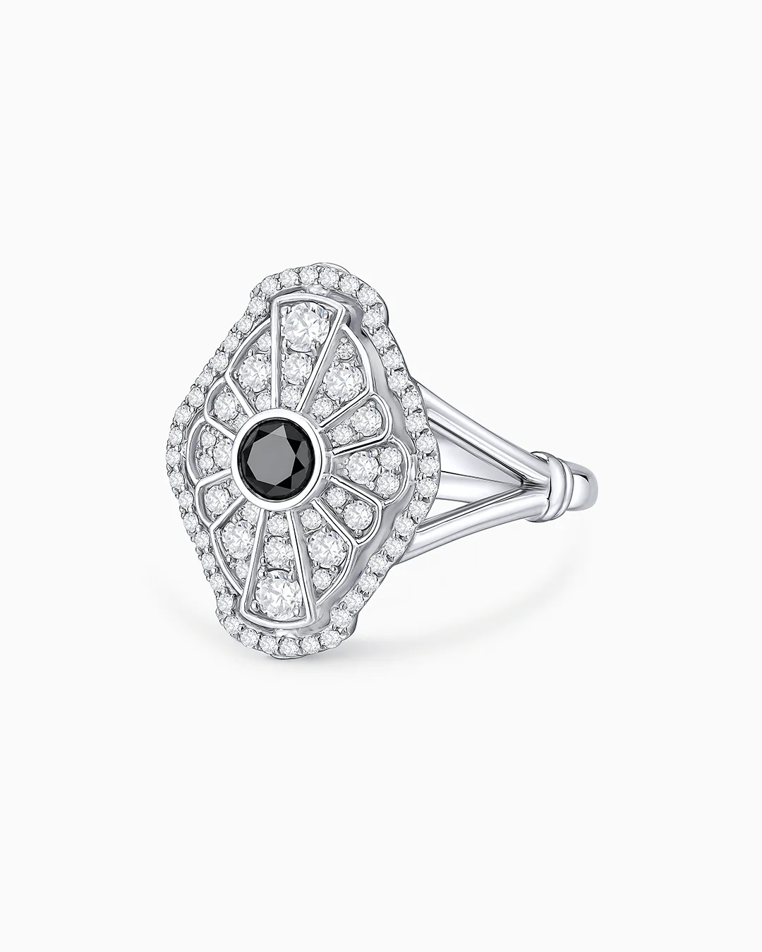 Sortija Aura de Diamantes en Oro Blanco de 18 kt