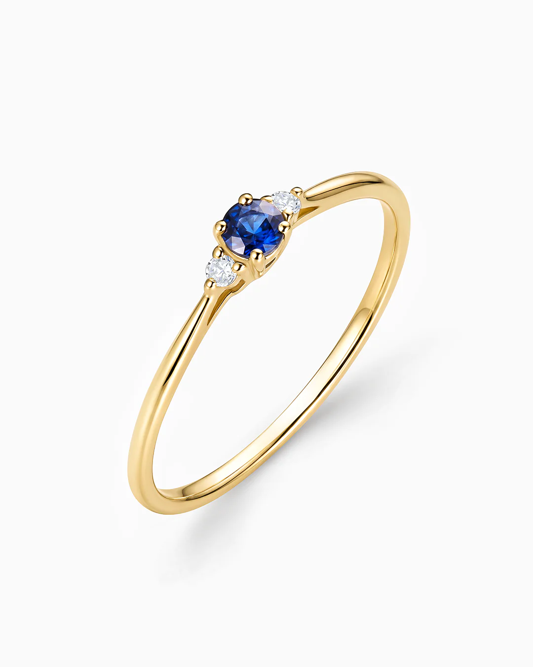 Sortija Bonnie de Zafiro y Diamantes en Oro Amarillo de 18 Kt - Image 2