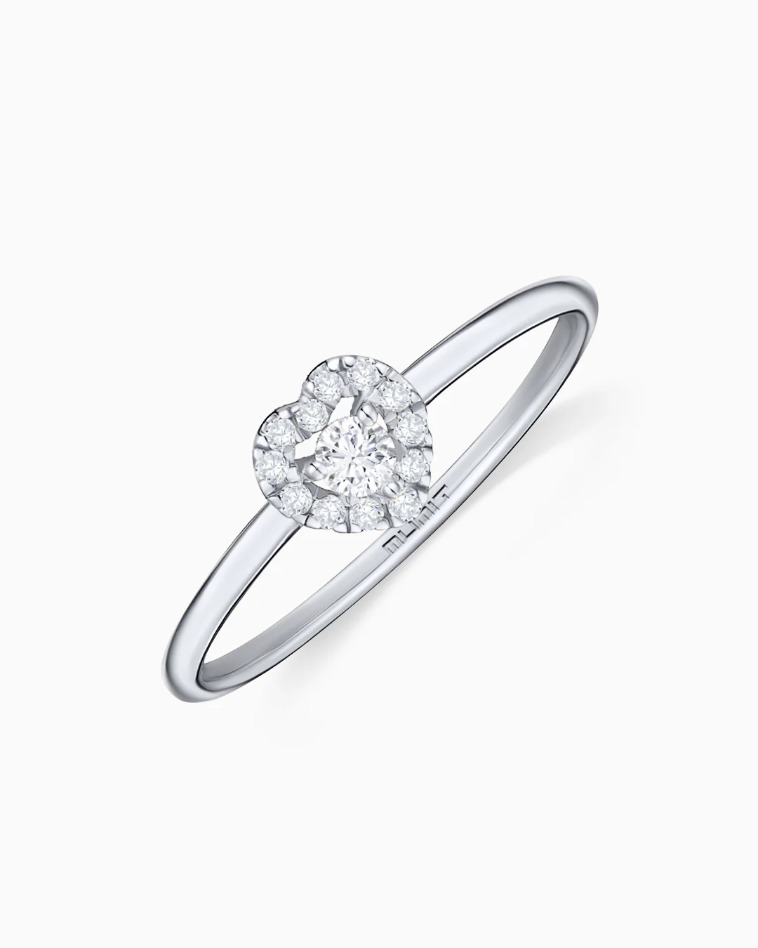 Sortija Corazón Ariadne de Diamantes en Oro Blanco de 18 Kt - Image 4
