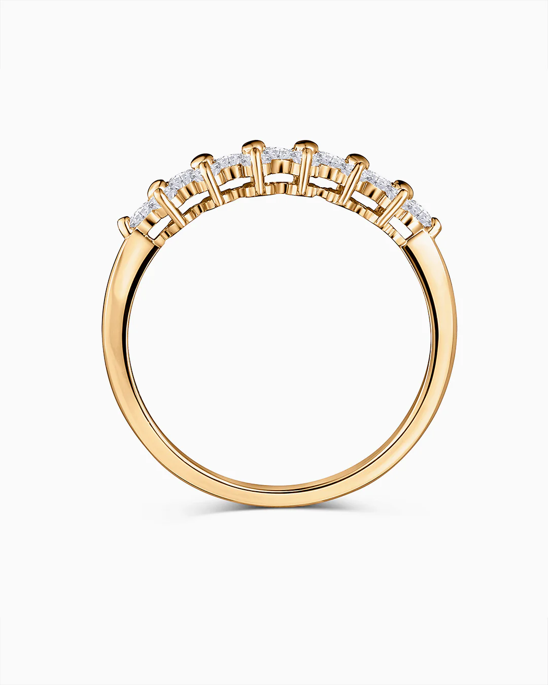 Sortija Cross de Diamantes en Oro Amarillo de 18 Kt - Image 6