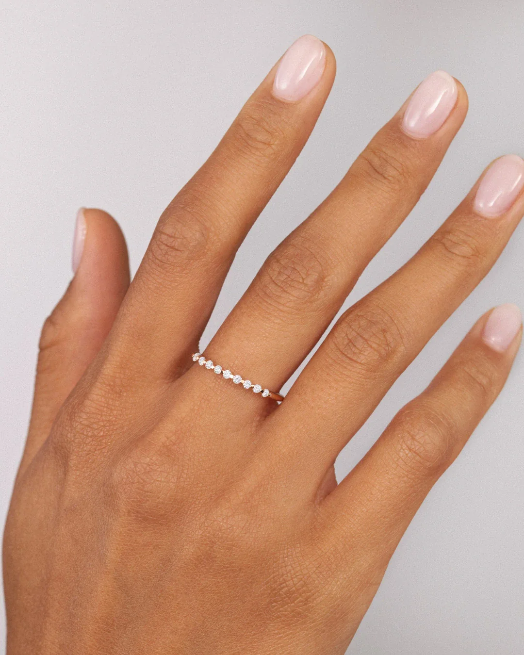 Sortija Diamonds Waterfall de Diamantes en Oro Rosa de 18 Kt - Image 2