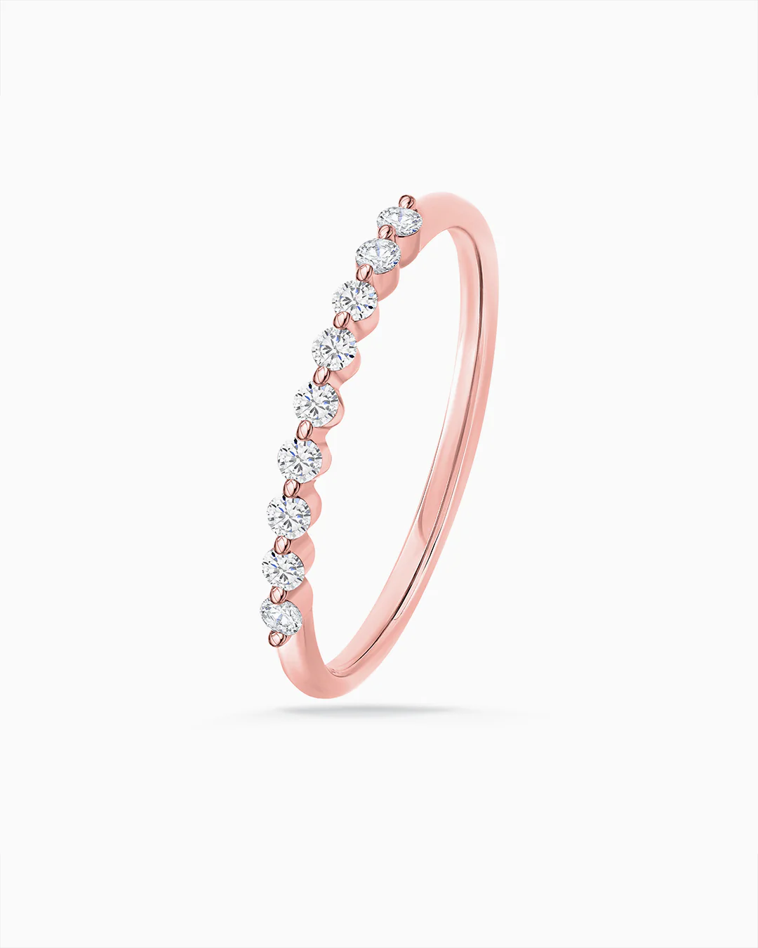 Sortija Diamonds Waterfall de Diamantes en Oro Rosa de 18 Kt - Image 4