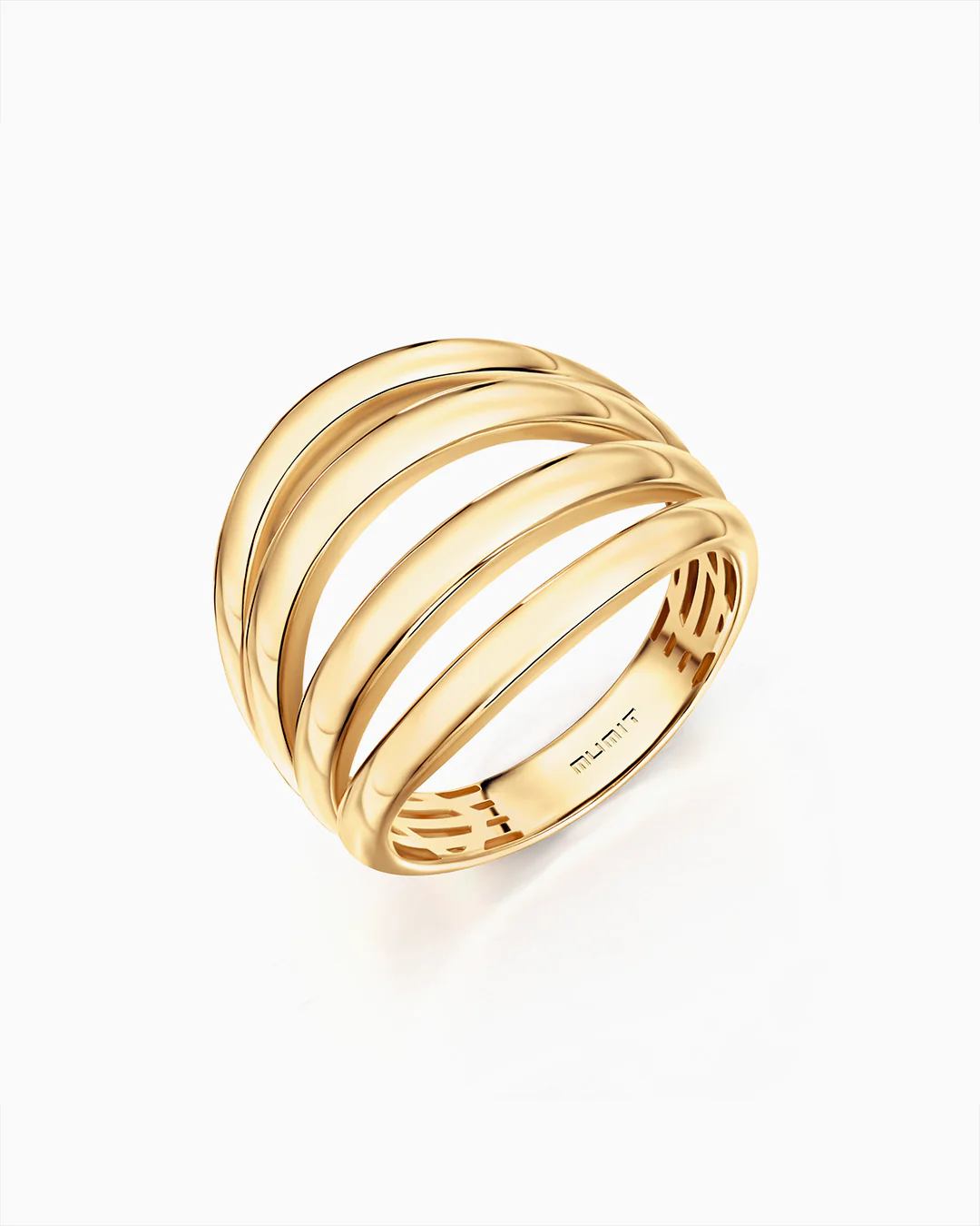 Sortija Duomo Stack en Oro Amarillo de 18 Kt