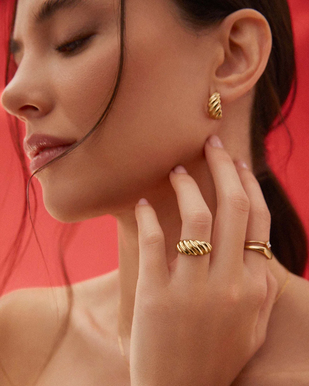 Sortija Duomo Twist L en Oro Amarillo de 18 Kt - Image 2