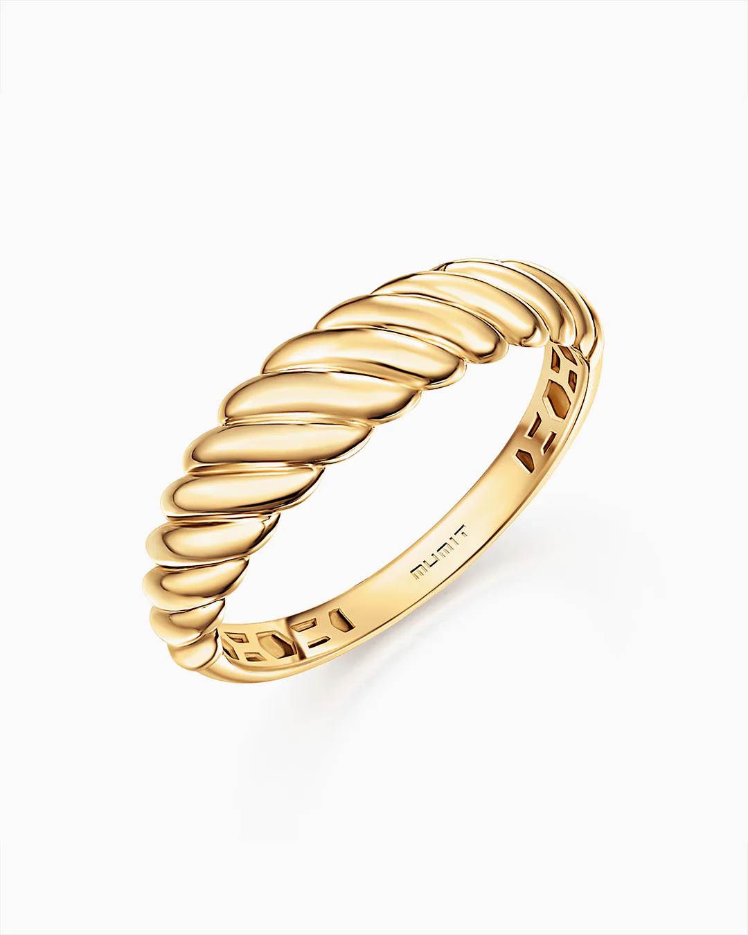 Sortija Duomo Twist en Oro Amarillo de 18 Kt