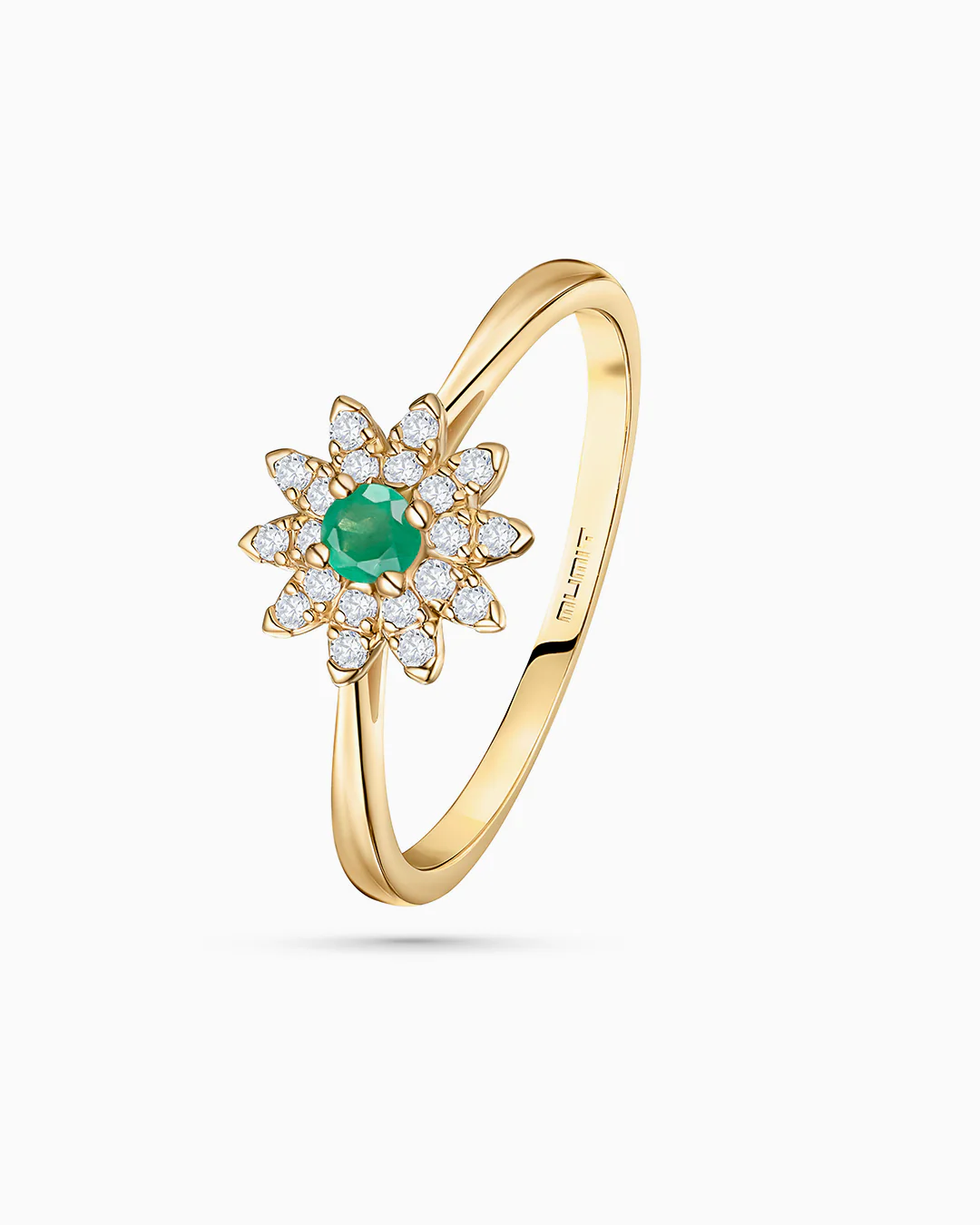 Sortija Florence de Esmeralda y Diamantes en Oro Amarillo de 18 Kt - Image 4