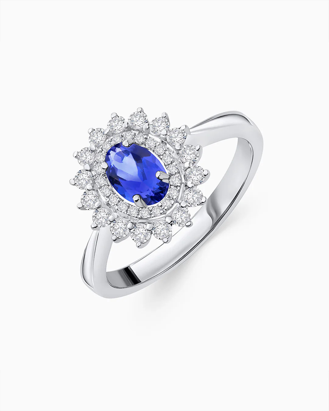 Sortija Gala de Zafiro y Diamantes en Oro Blanco de 18 Kt - Image 3