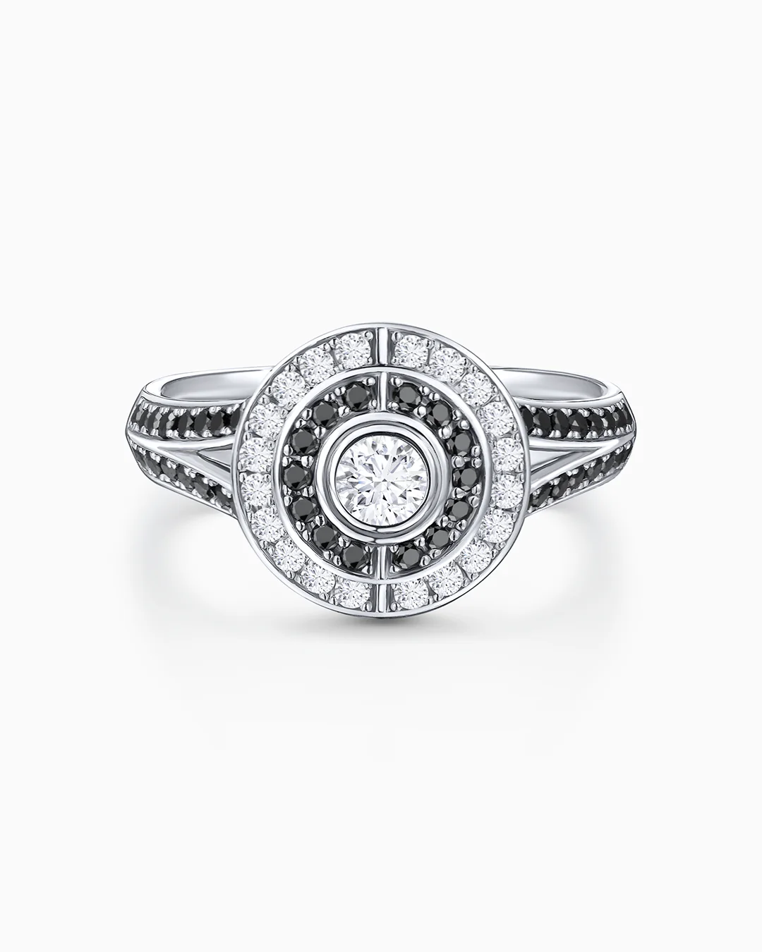 Sortija Greta de Diamantes en Oro Blanco de 18 Kt