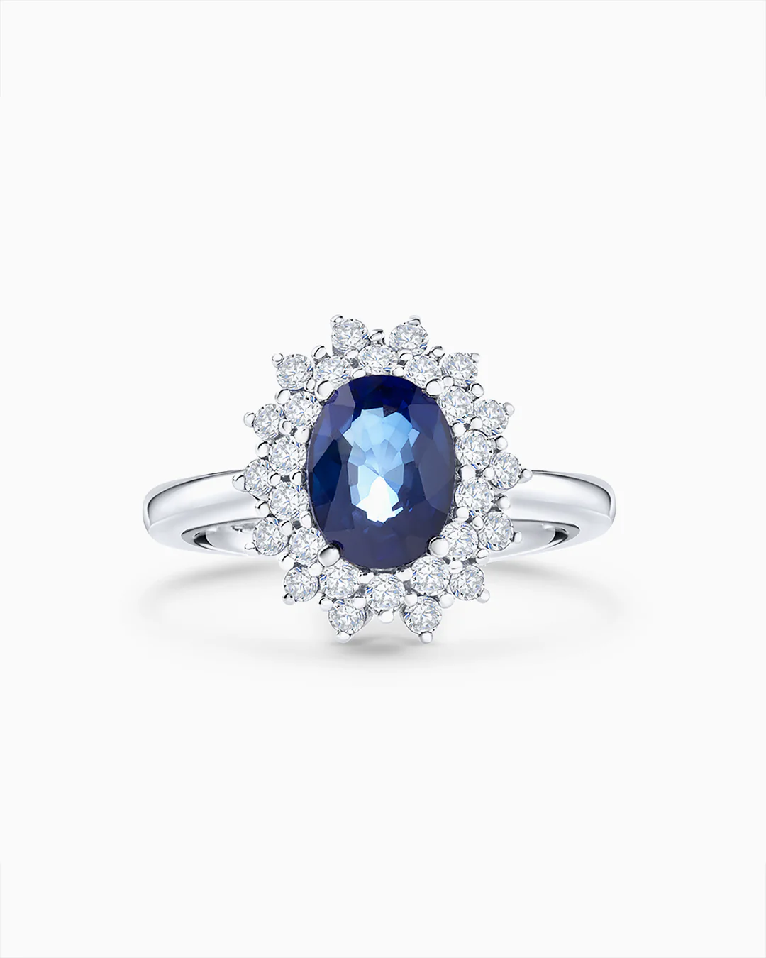 Sortija Irina de Zafiro y Diamantes en Oro Blanco de 18 Kt - Image 7