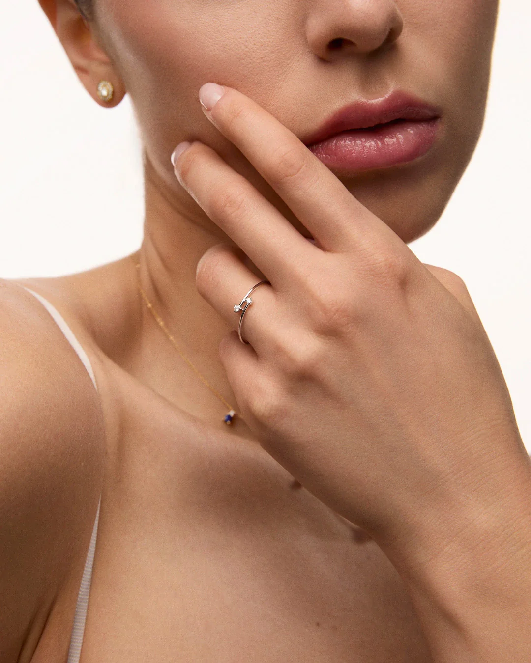 Sortija Juno de Diamantes en Oro Blanco de 18 Kt - Image 3