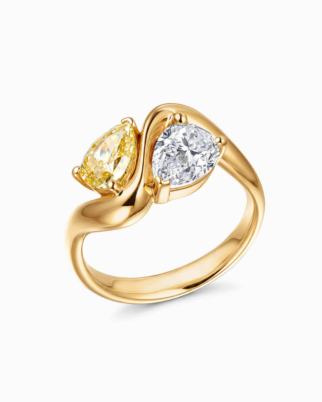 Sortija Liora de Diamantes en Oro Amarillo de 18 kt - Image 6
