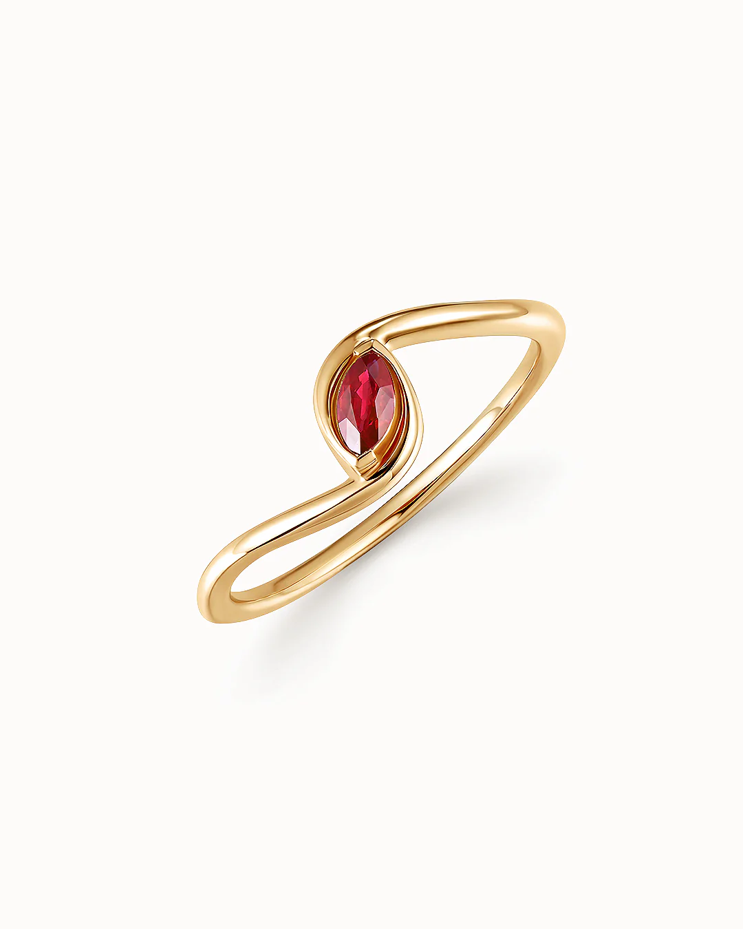 Sortija Liora Élan de Rubí en Oro Amarillo de 18 kt - Image 4