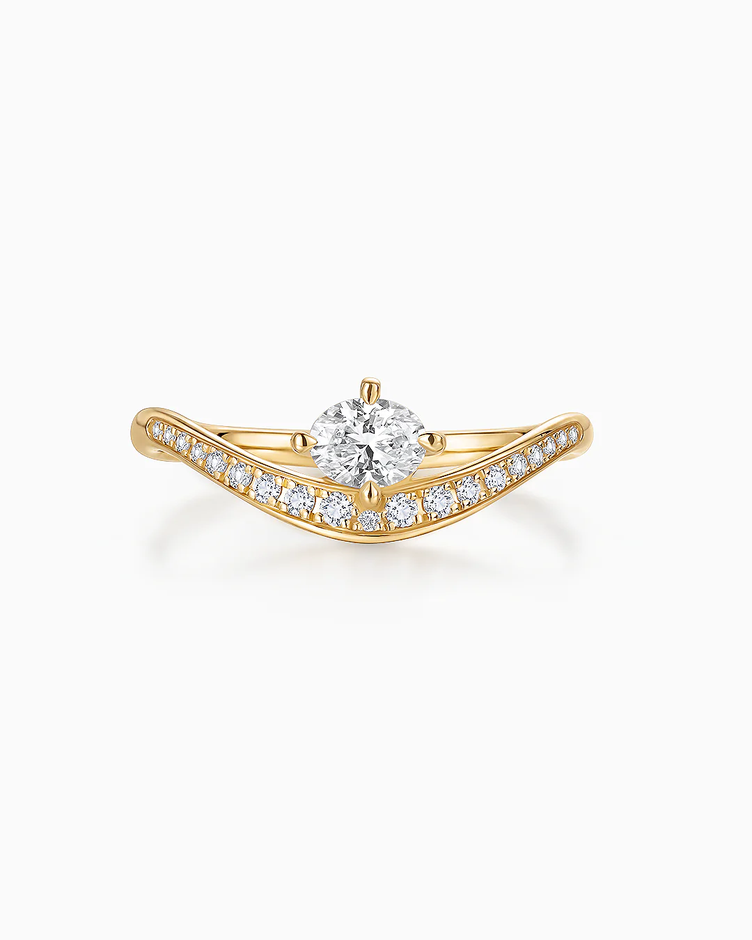 Sortija Liora Senda de Diamantes en Oro Amarillo de 18 kt