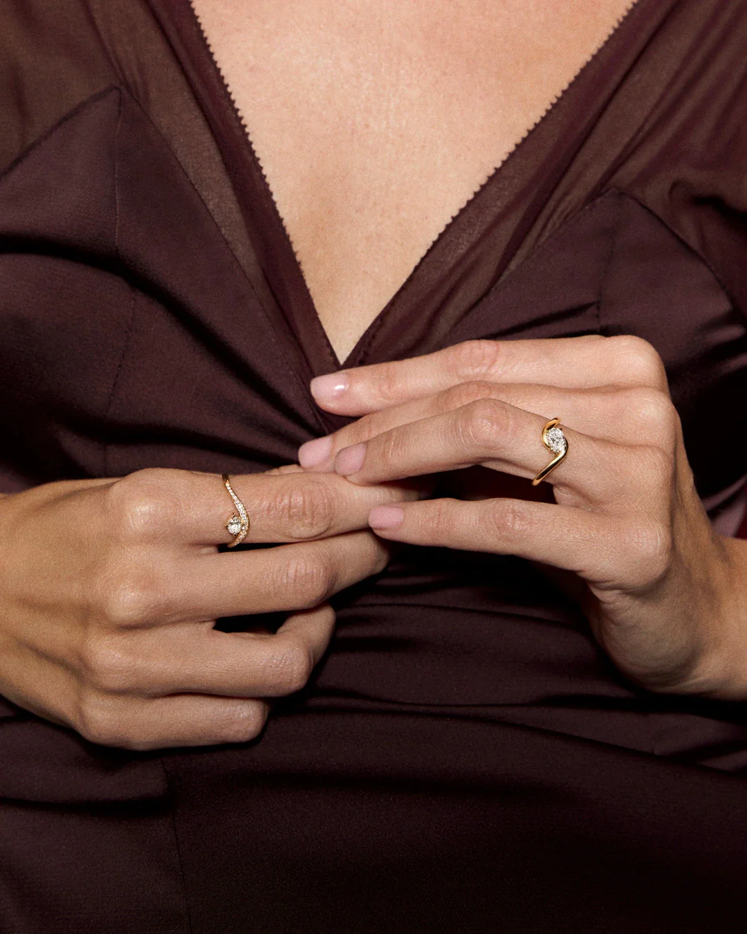 Sortija Liora Senda de Diamantes en Oro Amarillo de 18 kt - Image 3