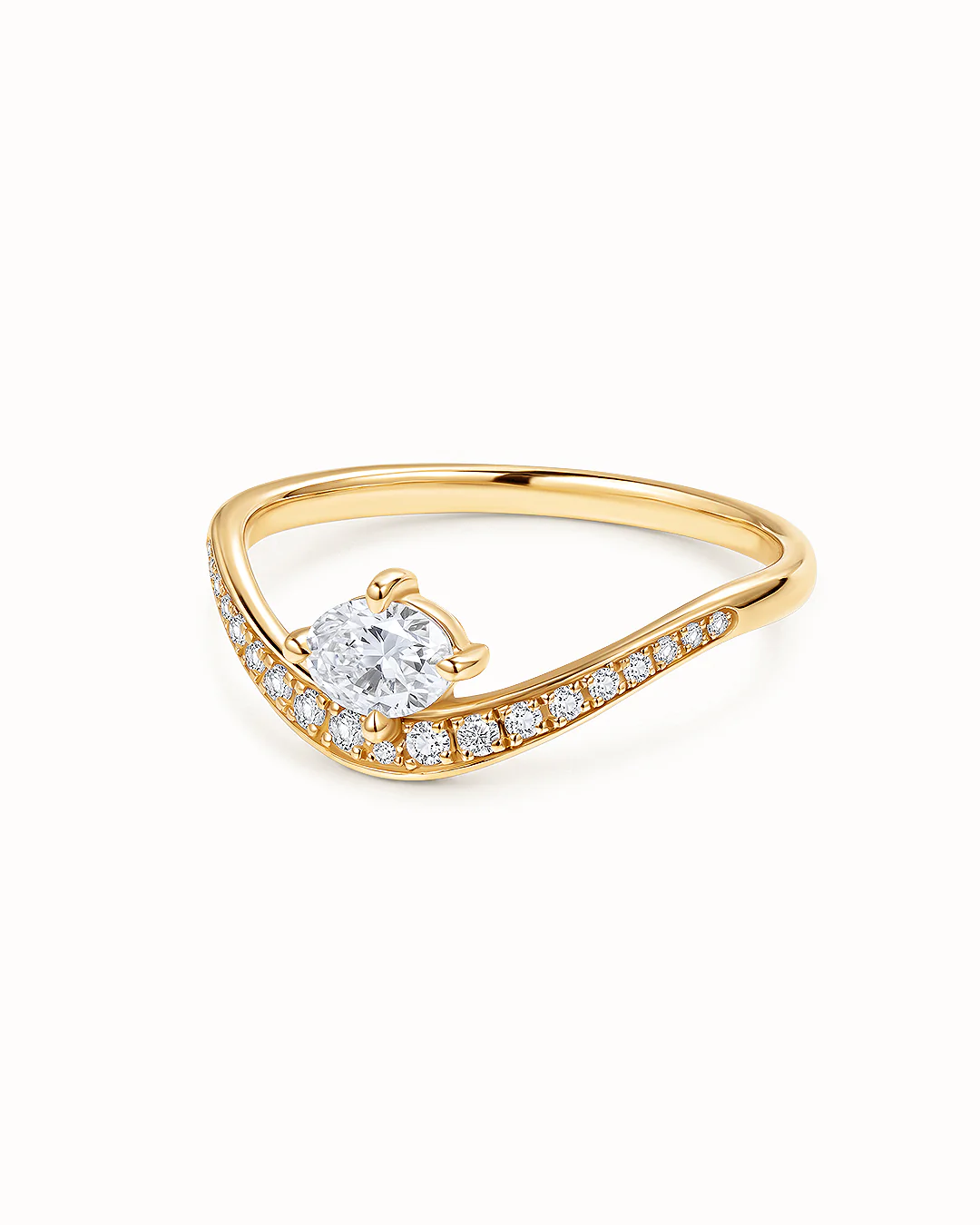 Sortija Liora Senda de Diamantes en Oro Amarillo de 18 kt - Image 4