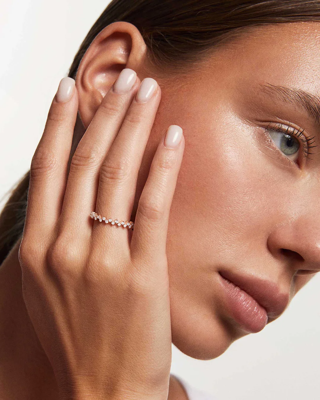 Sortija Liv de Diamantes en Oro Rosa de 18 Kt - Image 2