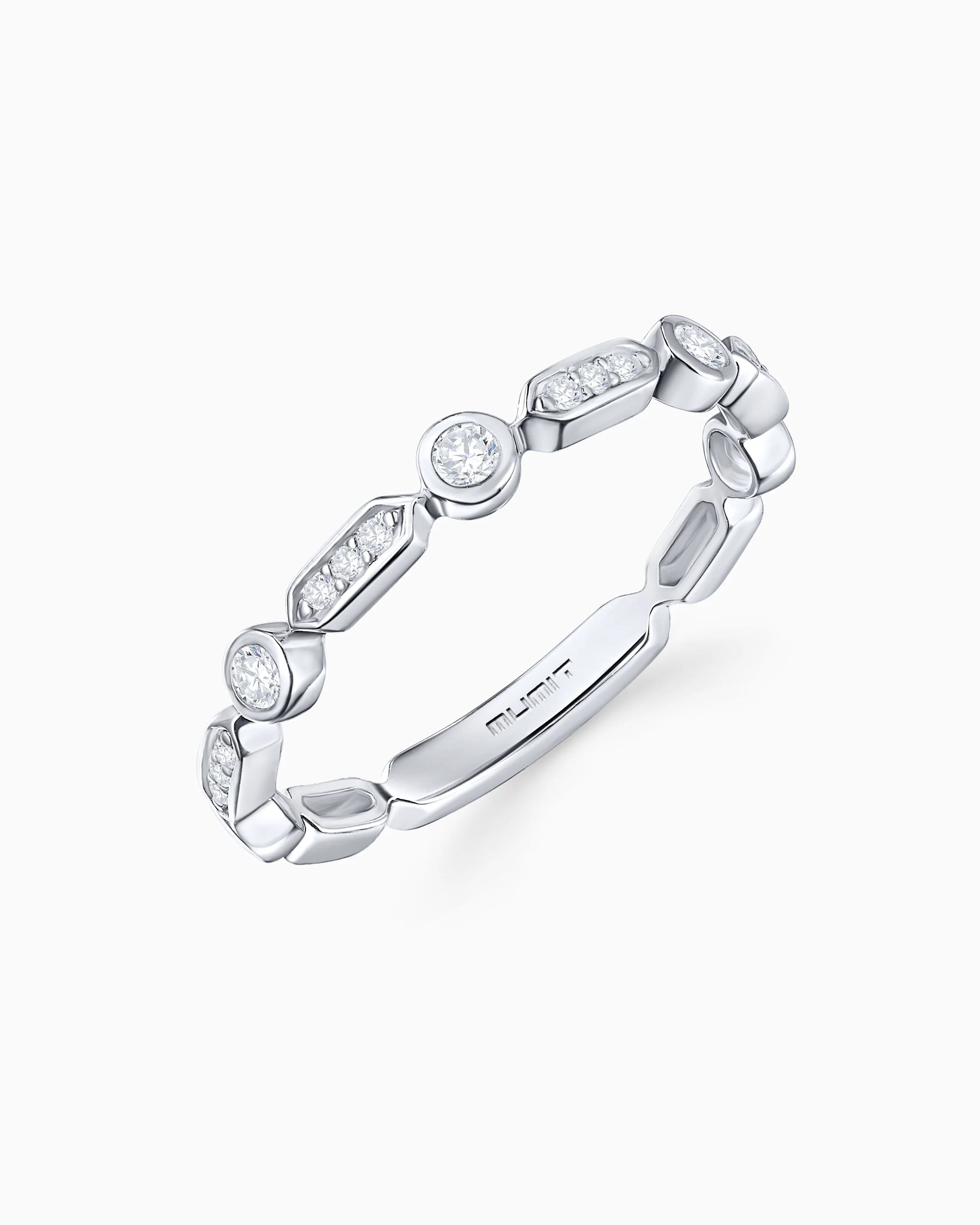 Sortija Marion de Diamantes en Oro Blanco de 18 Kt - Image 4