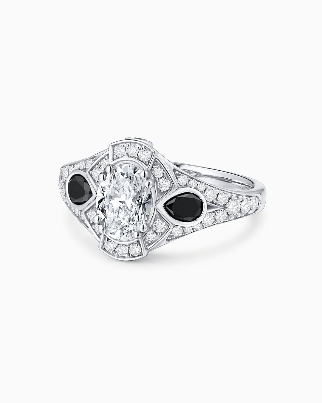 Sortija Marlene de Diamantes en Oro Blanco de 18 kt - Image 4