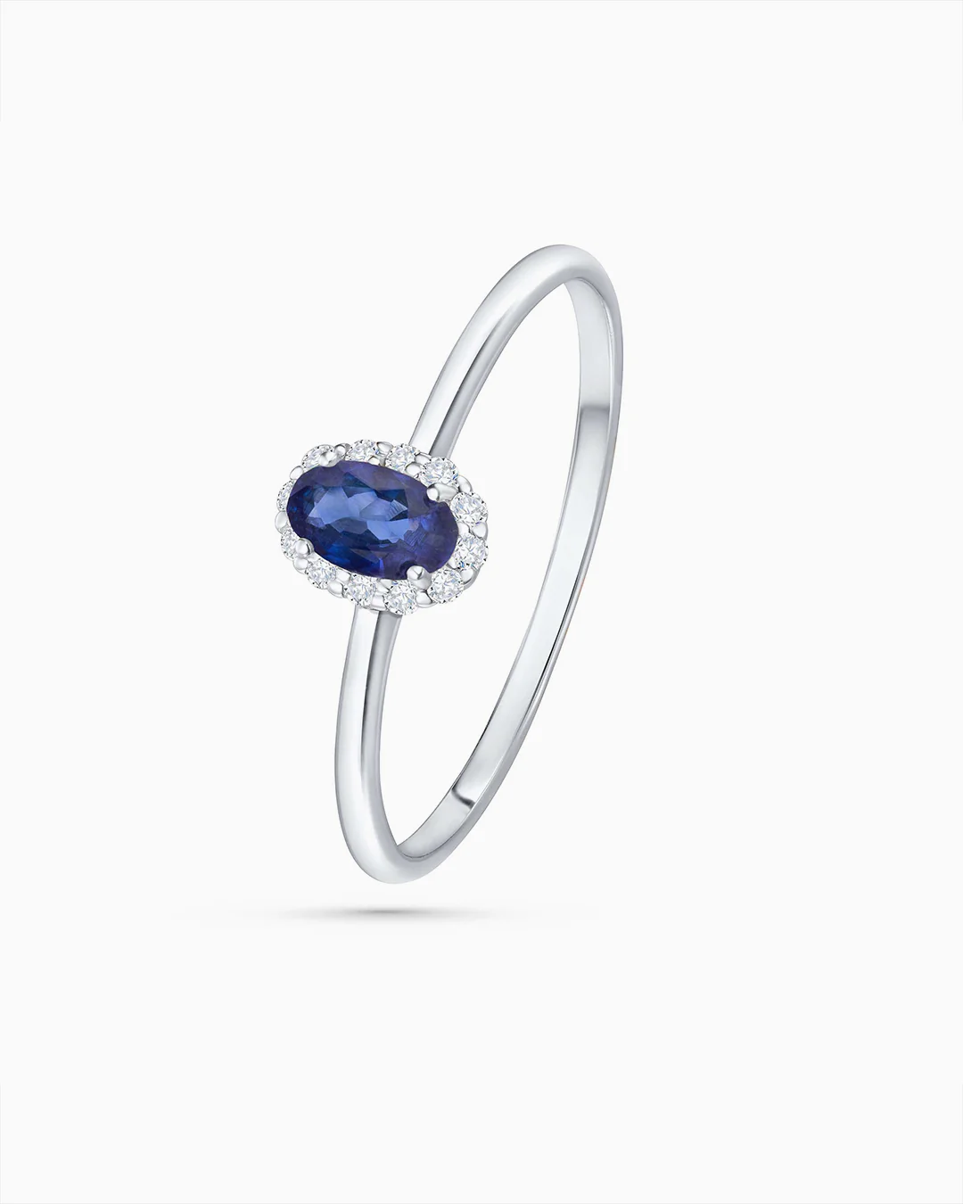 Sortija Nina de Zafiro y Diamantes en Oro Blanco de 18 Kt - Image 4