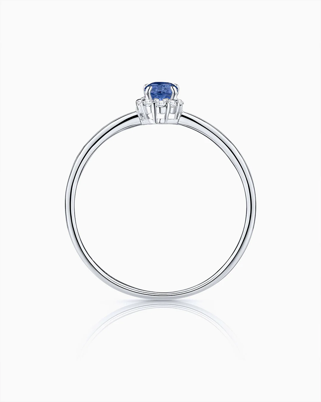 Sortija Nina de Zafiro y Diamantes en Oro Blanco de 18 Kt - Image 5