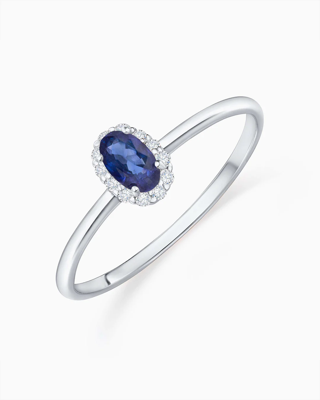 Sortija Nina de Zafiro y Diamantes en Oro Blanco de 18 Kt - Image 6