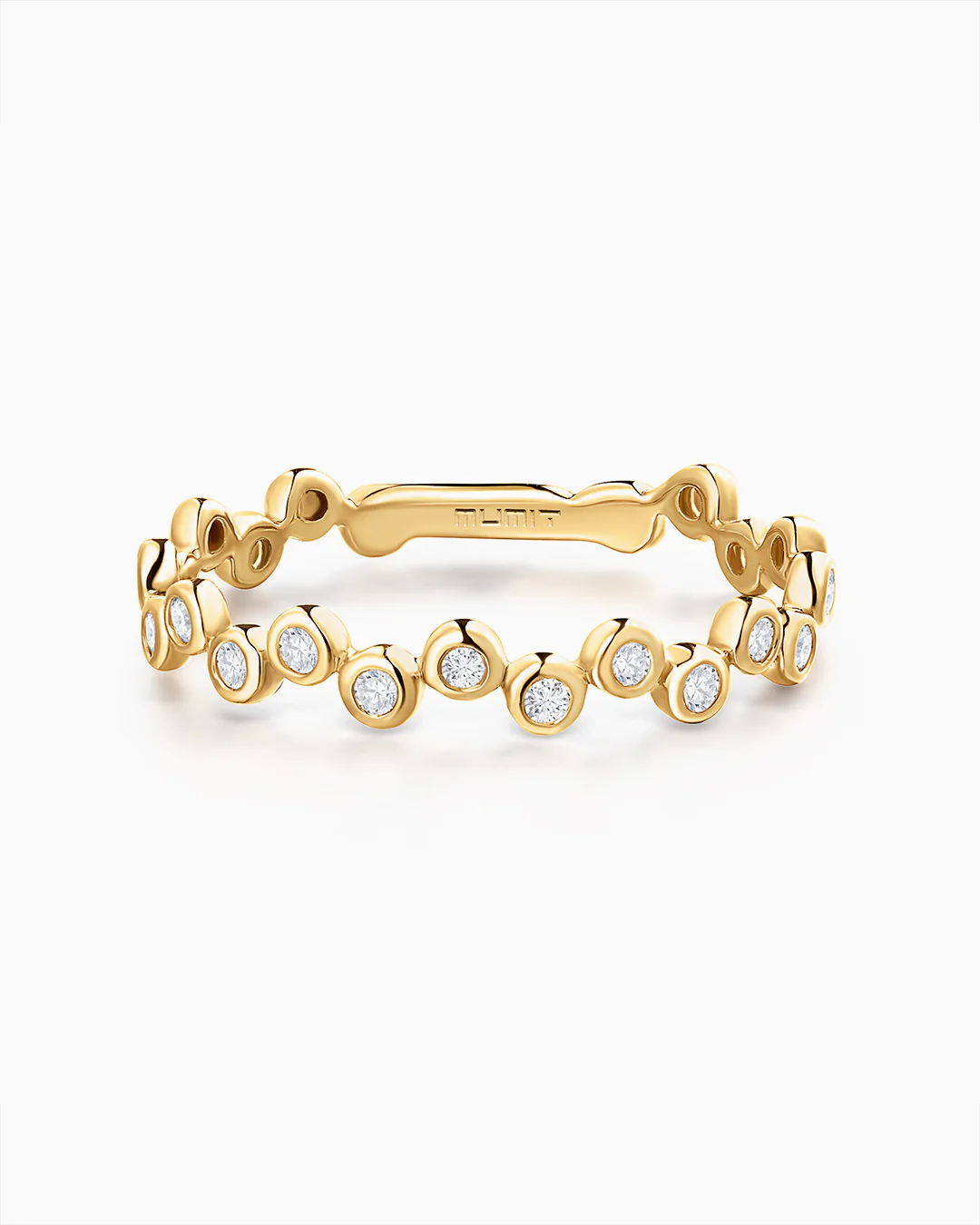 Sortija Origine Croisée de Diamantes en Oro Amarillo de 18 Kt