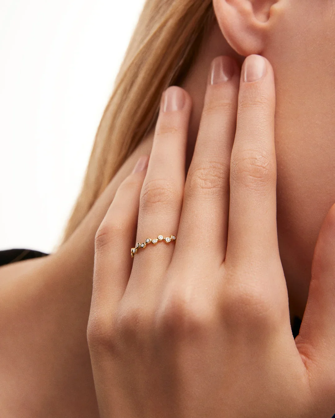 Sortija Origine Croisée de Diamantes en Oro Amarillo de 18 Kt - Image 2