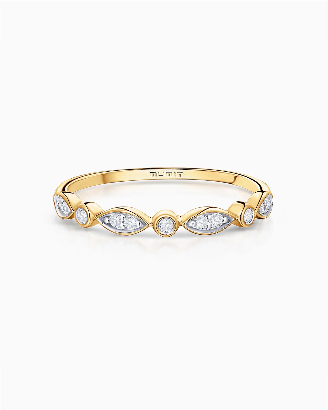 Sortija Origine Marquise de Diamantes 0,10 Cts. en Oro Amarillo de 18 Kt