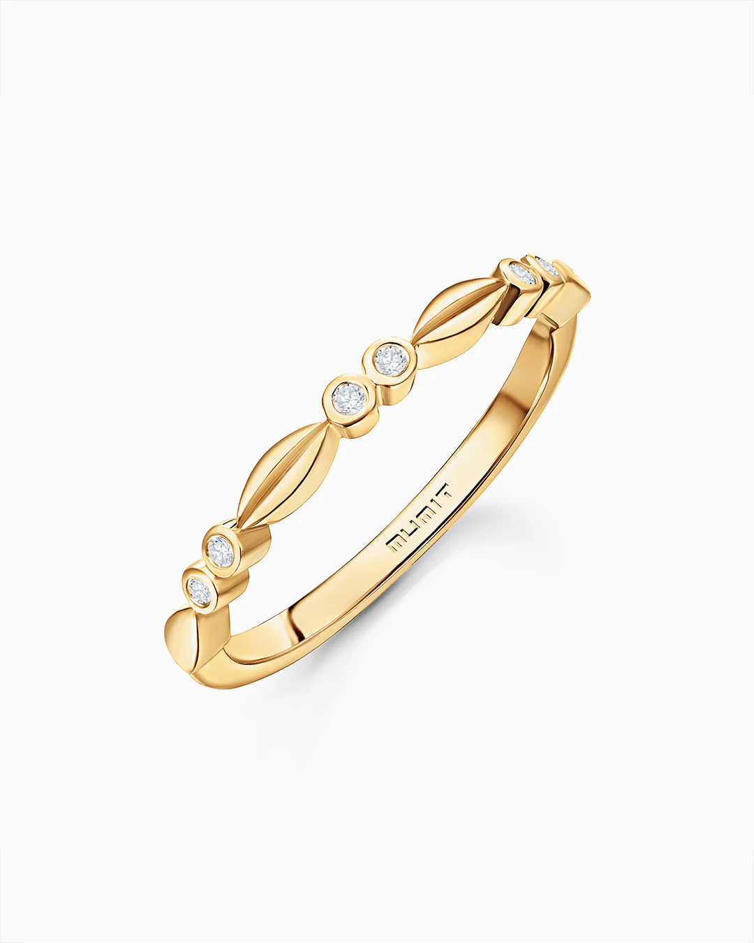 Sortija Origine Marquise de Diamantes en Oro Amarillo de 18 Kt - Image 4