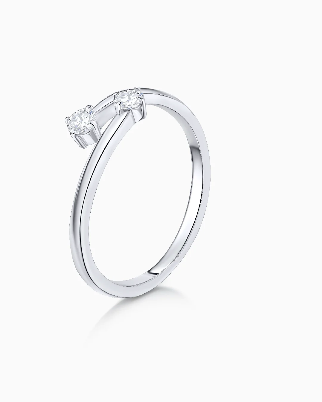 Sortija Paris & Helen de Diamantes 0,18 Cts. en Oro Blanco de 18 Kt - Image 4